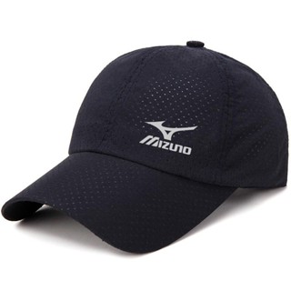 MIZUNO 帽子 棒球帽 運動帽 速乾鴨舌帽 速乾帽 美津濃薄款透氣網眼棒球帽女遮陽防晒 太陽帽户外防曬登山帽 防曬帽