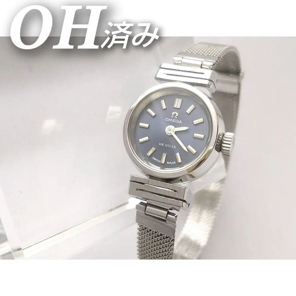 OMEGA 歐米茄 錶帶 手錶 DE VILLE LADY 古董 深藍色 mercari 日本直送 二手