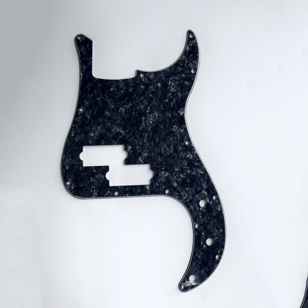 3 層 Fender P Bass Pickguard 黑珍珠,用於 Fender American 4 弦精密貝司部分