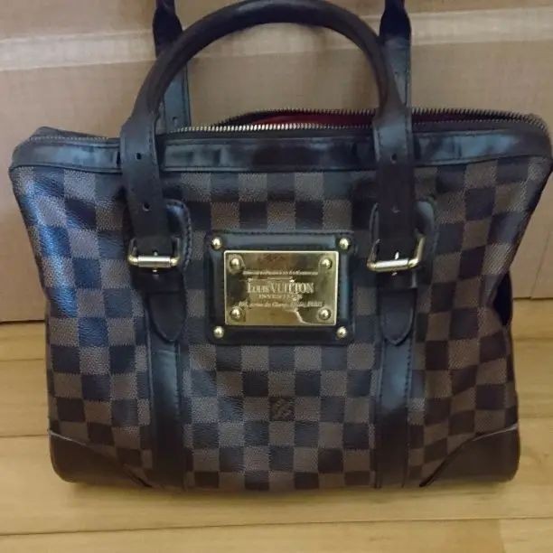 LOUIS VUITTON 路易威登 手提包 N52000 格紋Damier Berkeley 日本直送 二手