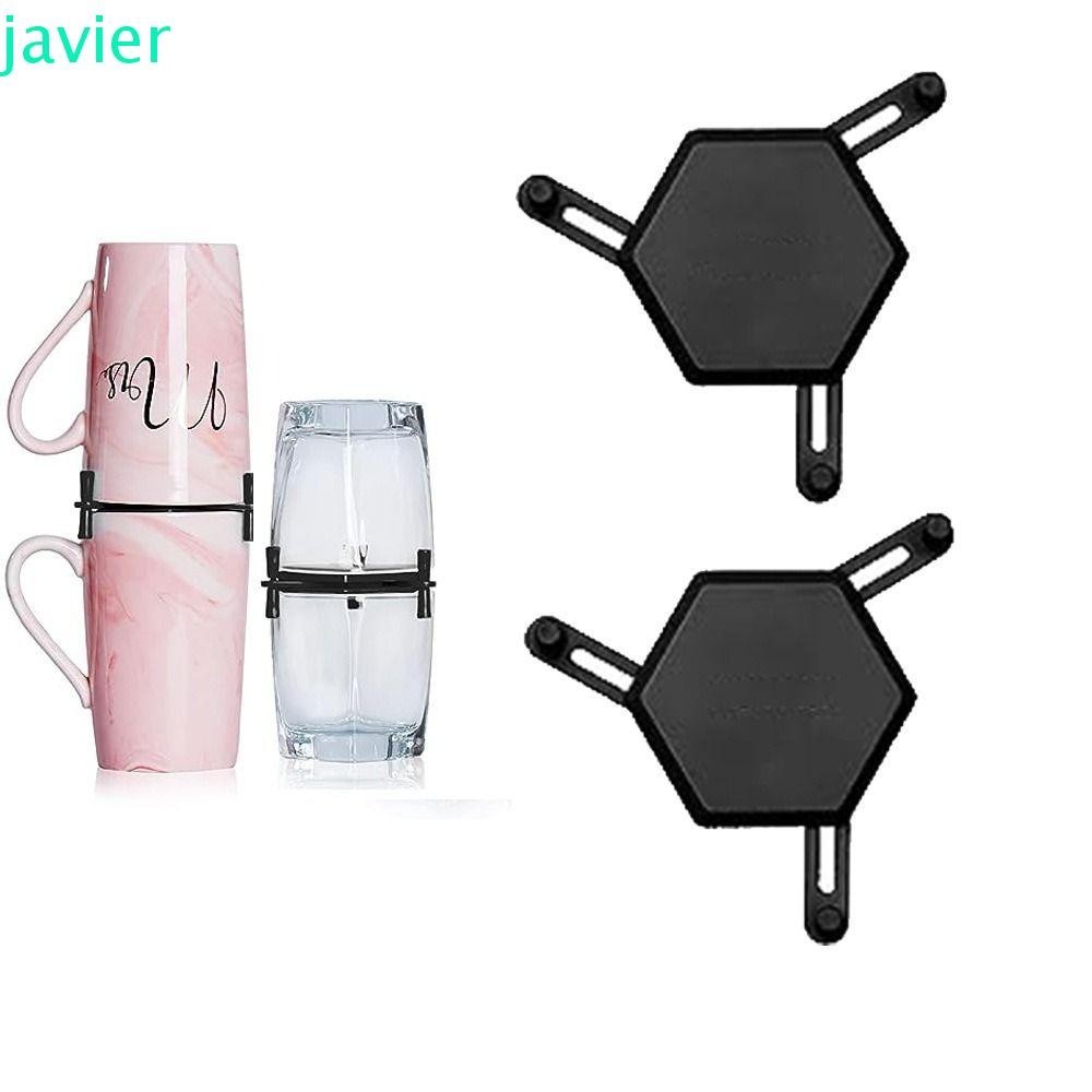 JAVI1ER酒具堆垛機,節省空間伸縮式咖啡杯架,杯子存放可調可堆疊固定杯架咖啡杯