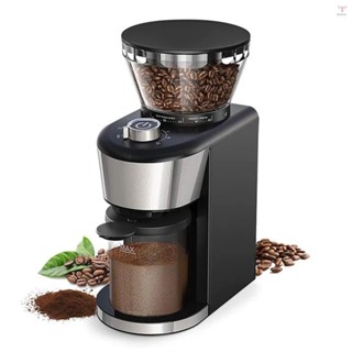 防靜電毛刺咖啡研磨機可調節毛刺研磨機,帶 35 個研磨設置電動咖啡豆研磨機,適用於濃縮咖啡/滴頭/倒法壓咖啡機