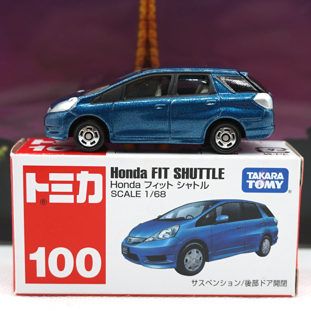 暢銷【日版】多美卡TOMICA 100 Honda FIT本田飛度旅行版 合金模型車