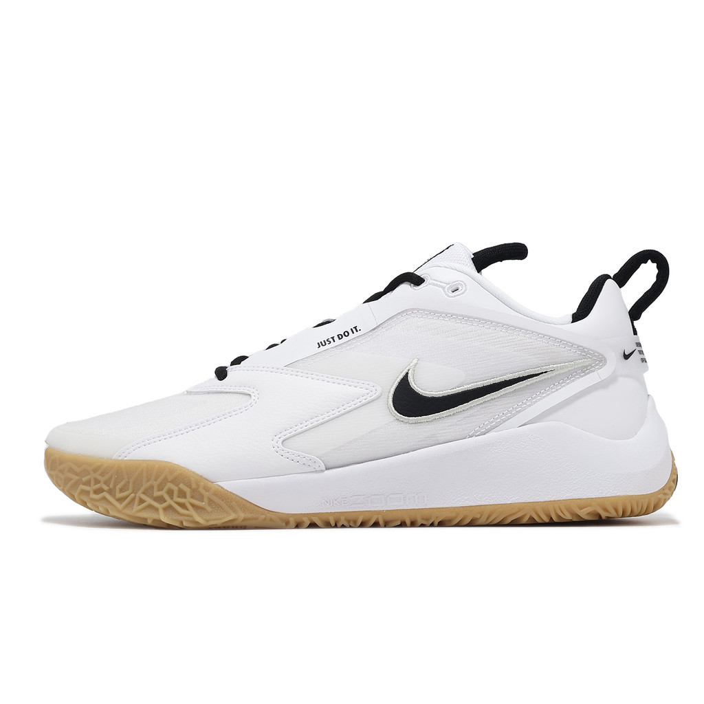 Nike 排球鞋 Air Zoom Hyperace 3 女鞋 男鞋 白 黑 女鞋男段 [ACS] FQ7074-101