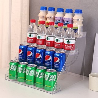 一溪飲料置物架桌面透明亞克力階梯展示架零食果汁多層收納架超市貨架在庫