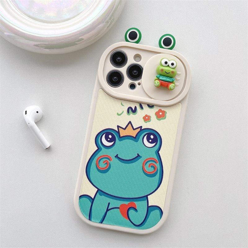 可愛的青蛙適用於 IPhone 15 14 13 Pro Max 手機殼矽膠手機殼 IPhone 12 11 鏡頭保護套