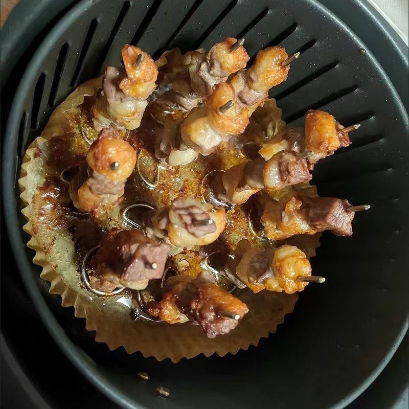 空氣炸鍋烤箱通用燒烤架立式烤串籤子304食品級不鏽鋼烤針燒烤籤