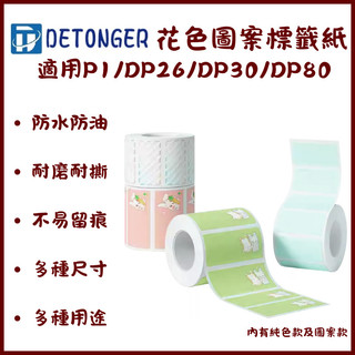 台灣總代理公司貨德佟DETONGER~P1/P1P/DP23/DP26 -花色圖案貼紙系列 防水防油防刮