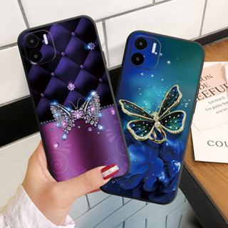 XIAOMI REDMI 小米紅米 A1+ A2 A2+ Plus POCO C50 C51 矽膠手機殼軟套詩意蝴蝶手機