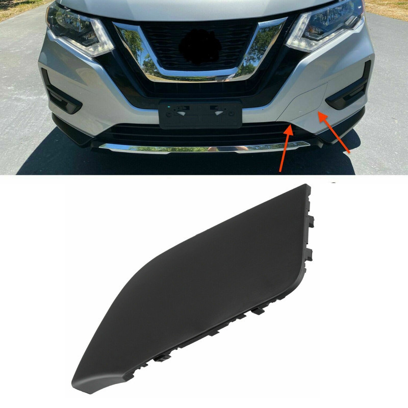 熱賣黑色適用於 Nissan Rogue 2017-2019 前保險槓拖車罩蓋 622A0-6FL0H
