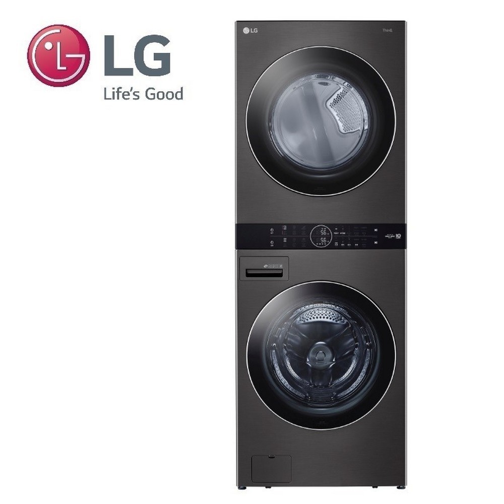 LG19kg+16kgAI智控洗/乾滾筒洗衣機黑  WD-S1916B 【全國電子】