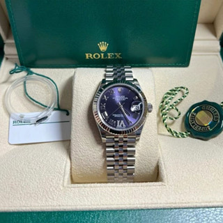 勞力士 R ROLEX ROLEX 女裝原木形鑽石茄子紫色錶盤279171-0015