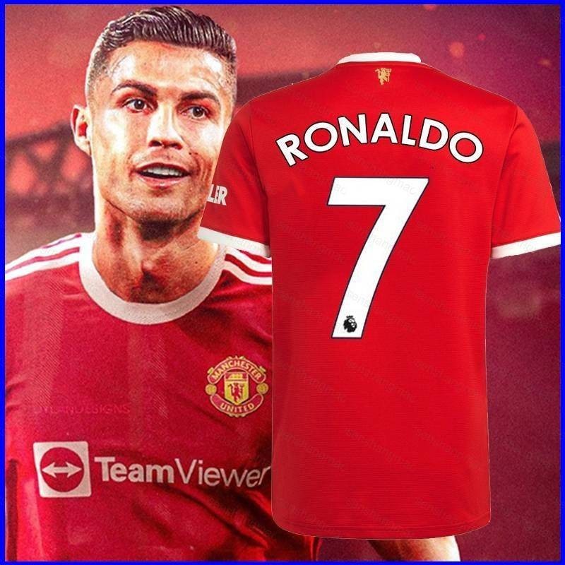 Cr7 克里斯蒂亞諾·羅納爾多 MUN F.C. 球衣中性上衣足球球衣葡萄牙 T 恤足球加大碼 T 恤