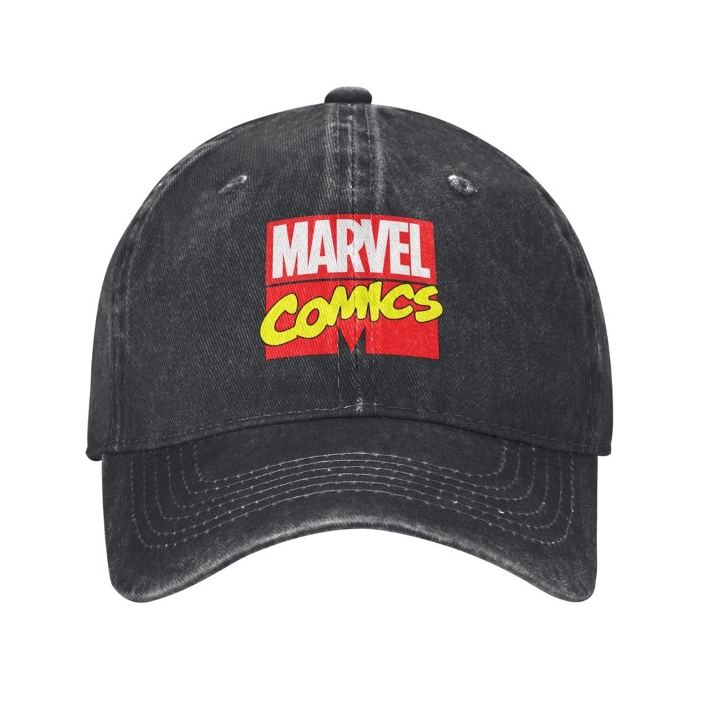 Marvel Comics Logo Casquette 可調節牛仔帽太陽帽棒球帽