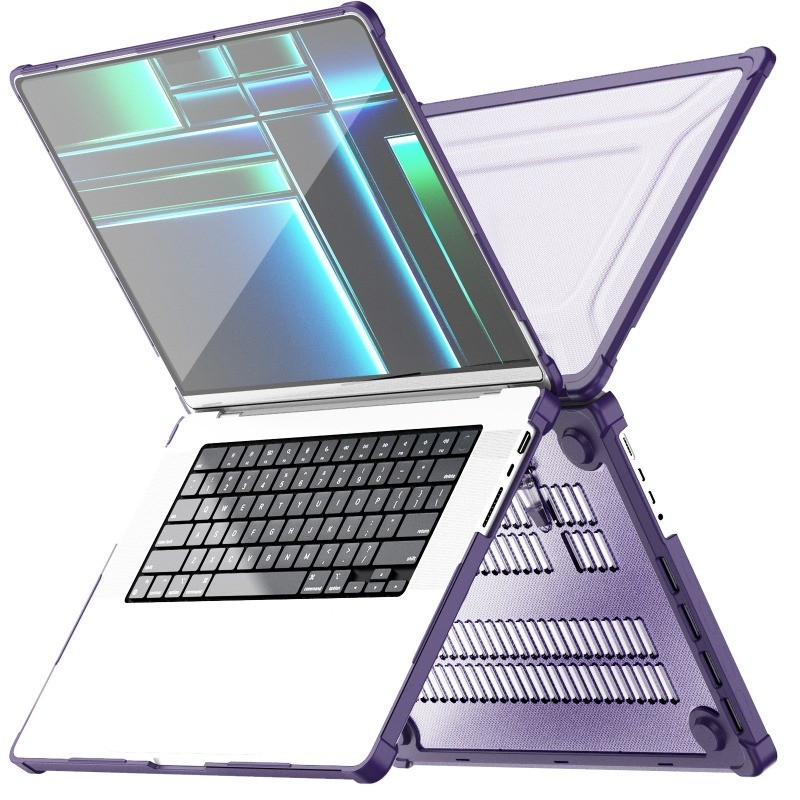 MacBook Pro 16寸蘋果筆記本電腦保護殼2021/2023星空散熱套連體收縮支撐防摔套A2485 M1 Pro