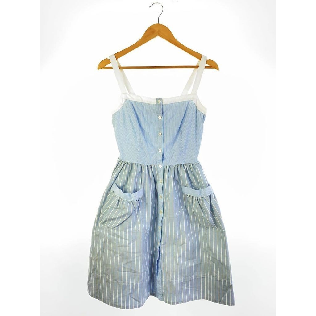 RALPH LAUREN 洋裝 連身裙棉 條紋 藍色 日本直送 二手