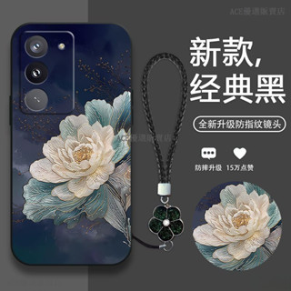 刺繡牡丹 realme 14x 5G手機殼 全包 Realme14X保護殼 矽膠 realme 14x 5g 防摔手機殼