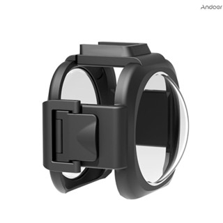 鏡頭蓋 PULUZ 鏡頭護罩帶冷靴支架的鏡頭保護蓋相容 Insta360 ONE RS 1 英寸 360 版運動相機 C