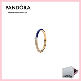[免稅] PANDORA 100% AuthenticS925 純銀首飾戒指[162528C01]潘多拉 ME 密釘和藍