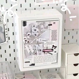 小家🏠 【1.3萬人收藏】高顏值ins風痛櫃 吃谷好物大容量收納盒純白帶鎖牛奶箱改造diy手辦 穀子吧唧收納盒