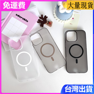 iPhone 16 15 14 13 Pro max膚感瓦楞手機殼沙漠金磁吸無線充電超薄防指紋硬殼保護套