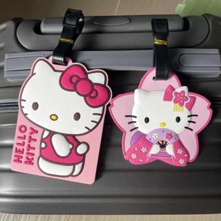 行李吊牌 韓國 行李吊牌 卡通KT貓hellokitty行李吊牌卡套旅行箱行李牌揹包行李箱登機掛牌