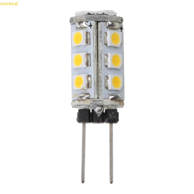 Weroyal G4 15 SMD LED 暖白光新燈泡 3528 芯片適用於 DC 12V 3200k 燈