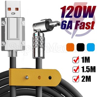 [精選] Micro-usb 充電線 - 120W 6A 快速充電 - 540° 旋轉金屬插頭 - 1/1.5/2M 數
