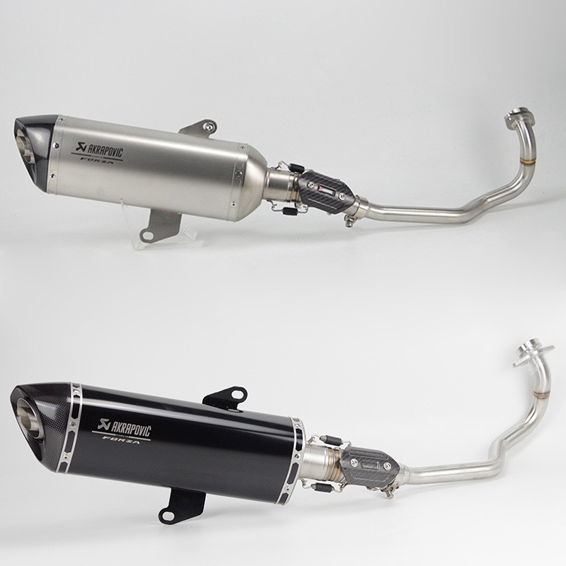 熱銷 適用於FORZA 300機車踏板車排氣管 佛沙300 改裝前段全段排氣筒