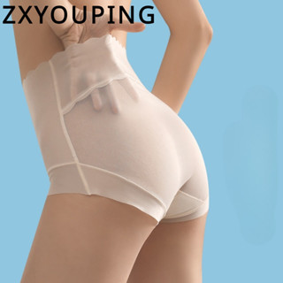 Zxyouping超薄冰絲高腰內褲女內衣性感清純欲半透明無痕