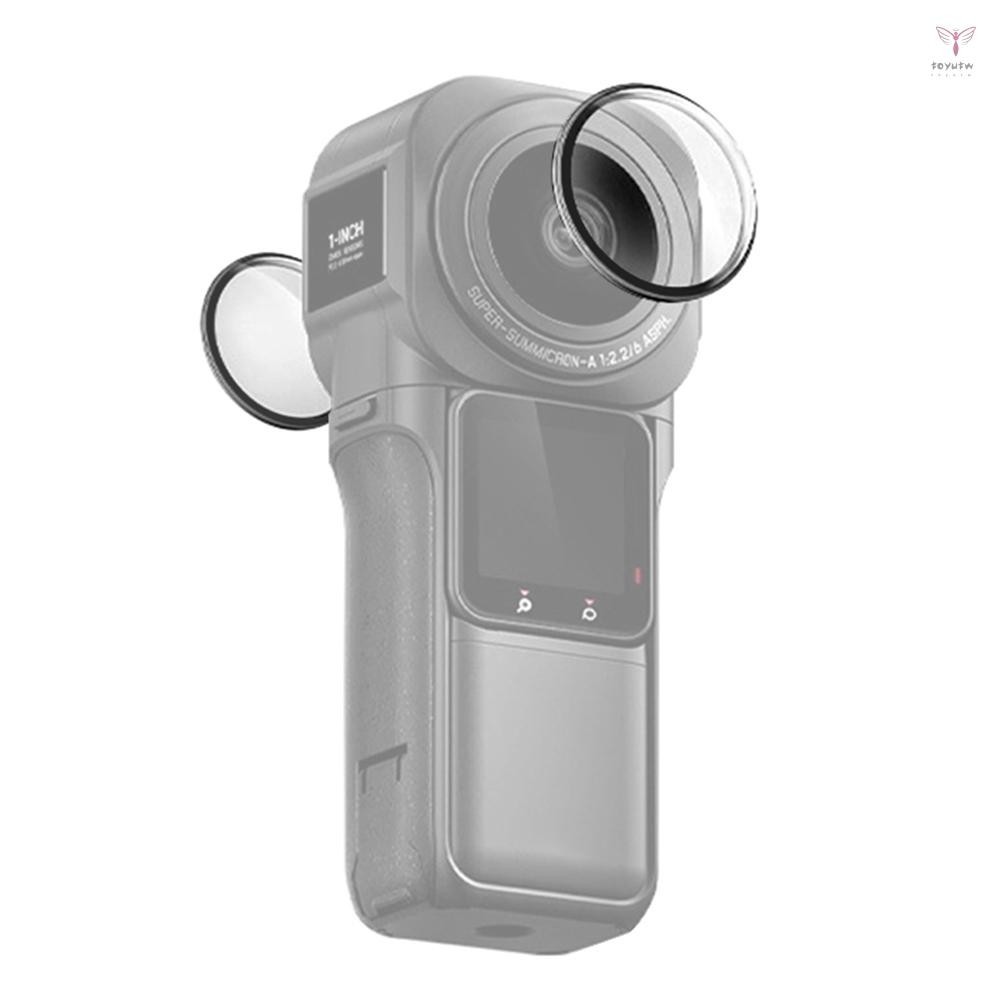 2 件全景相機鏡頭保護罩鏡頭保護罩兼容 Insta360 ONE RS 1 英寸 360 版相機