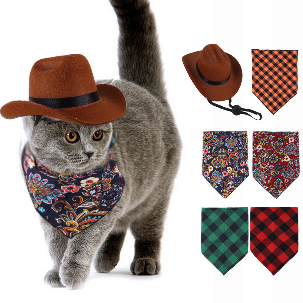 新品寵物帽子 cosplay寵物飾品 貓咪狗狗西部牛仔帽 迷你寵物牛仔帽 派對節日小帽子