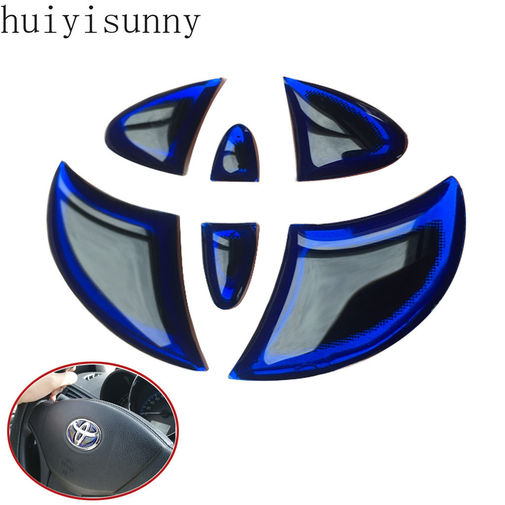 Hys 適用於豐田汽車造型方向盤 3D 標誌徽章標誌貼紙貼花