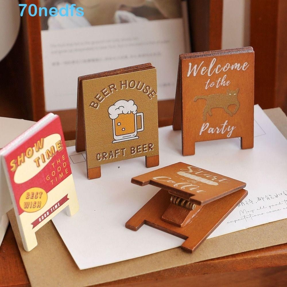 NEDFS木製卡片夾,咖啡館圖片桌面備忘錄夾,INS照片卡展示架木製的照片支架夾裝飾品