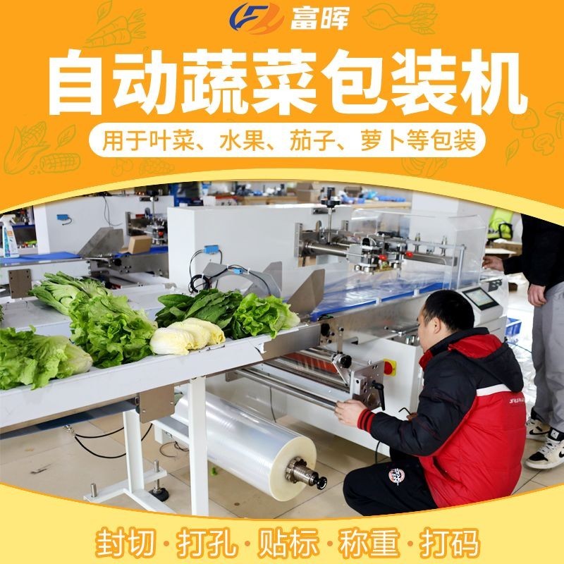 【臺灣專供】 蔬菜水果自動包裝機 葉菜瓜果青菜套袋打包機封口機包裝機