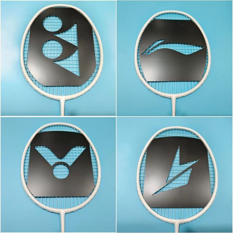 5.16標記板羽毛球拍logo板訂製噴漆logo板林丹 YY 塑膠模板勝利