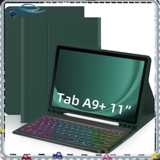 清倉價!! 無線平板電腦保護套 RGB 鍵盤便攜式鍵盤保護套兼容 Galaxy Tab A9+ 11 英寸(2023 年