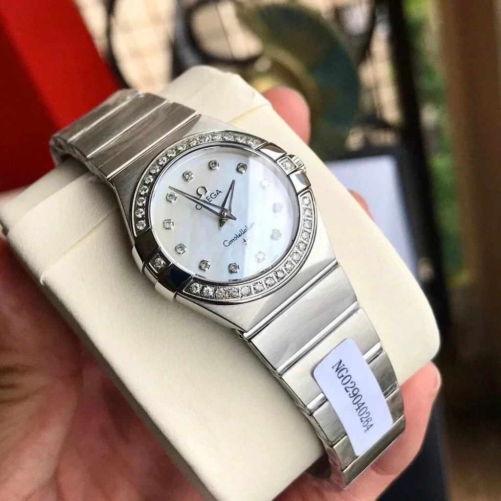 歐米伽/OMEGA星座系列最經典的一款 很多客人在找外圈帶鑽的歐米伽 此款硬貨來了，非常過硬  女士女表 機械錶
