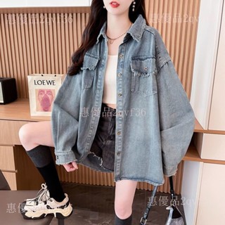 新款復古港味牛仔襯衫男女春季2025年新款寬鬆炸街休閒設計感外套上衣L2qvf36