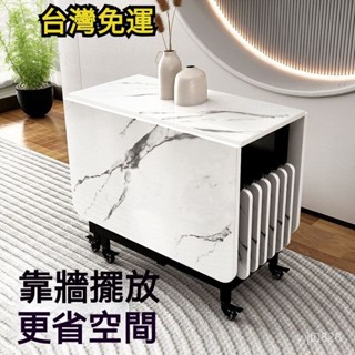 【精品優選】🌹【訂金】免運！實木折疊桌傢用小戶型長方形簡易桌子收納桌椅移動飯桌多功能餐桌