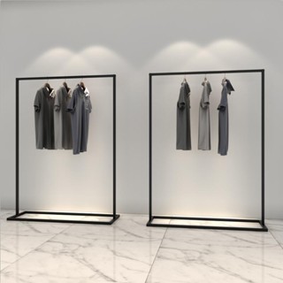 掛衣架 衣架 晾衣架 衣帽架 鐵藝服裝架男女服裝店展示架掛衣架子簡易童裝落地式側掛衣服貨架