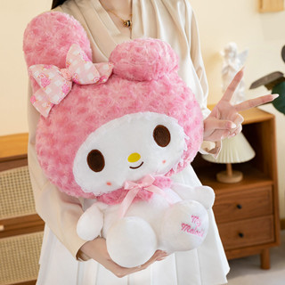 hellokitty 凱蒂貓玩偶 毛絨玩具 玩具 玩偶 美樂蒂公仔kt貓玩偶毛絨玩具女生凱蒂貓玫瑰可愛娃娃兒童生日禮物