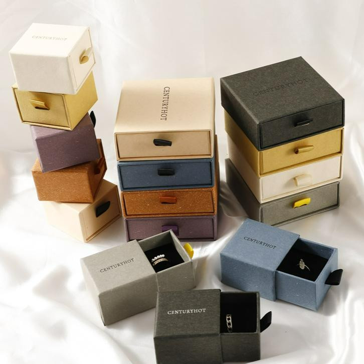 訂製 珠寶盒 飾品盒 首飾盒 logo定製珠寶盒首飾飾品盒抽屜盒項鏈戒指吊墜收納盒禮品盒