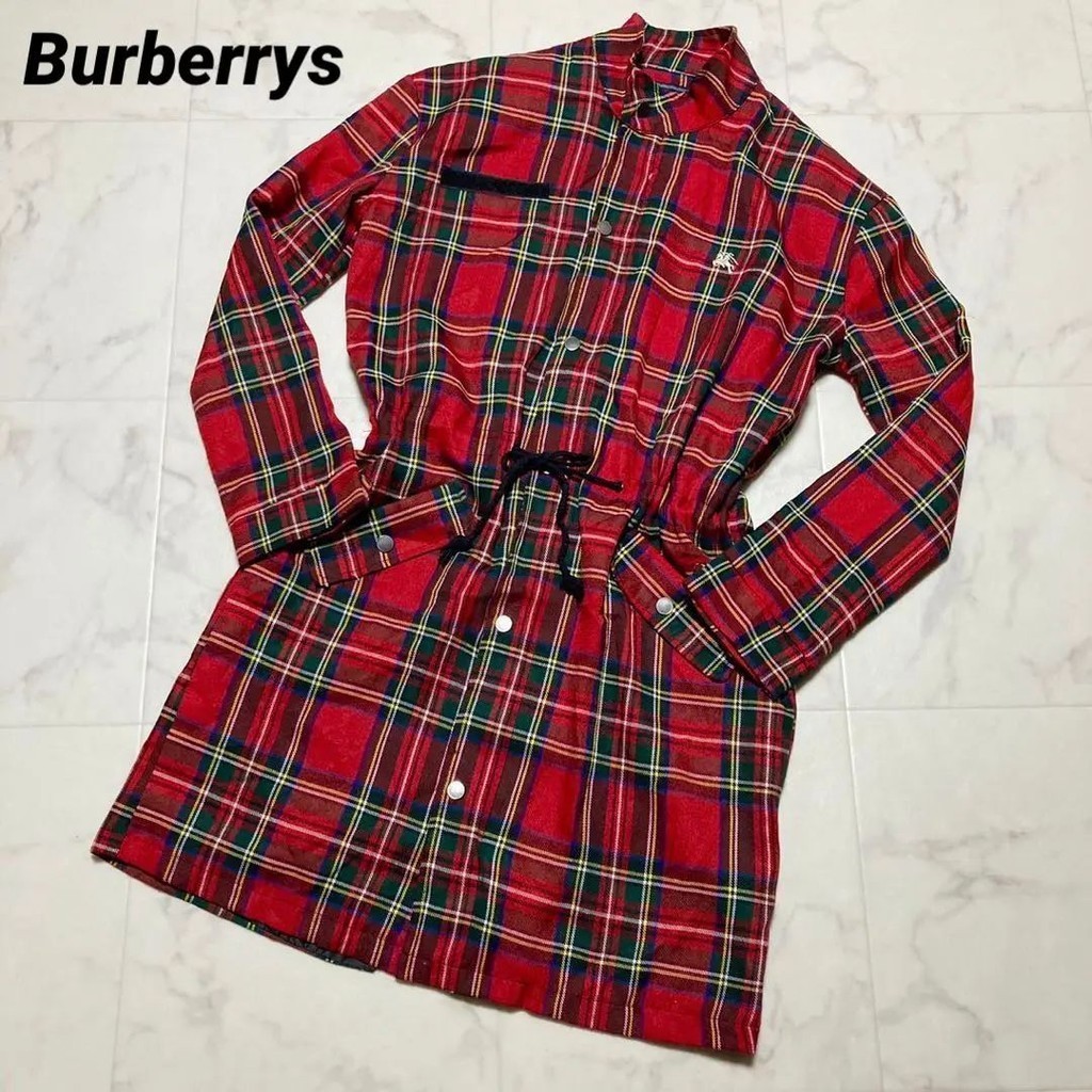 Burberry 博柏利 外套 長版風衣 大衣 刺繡 日本直送 二手