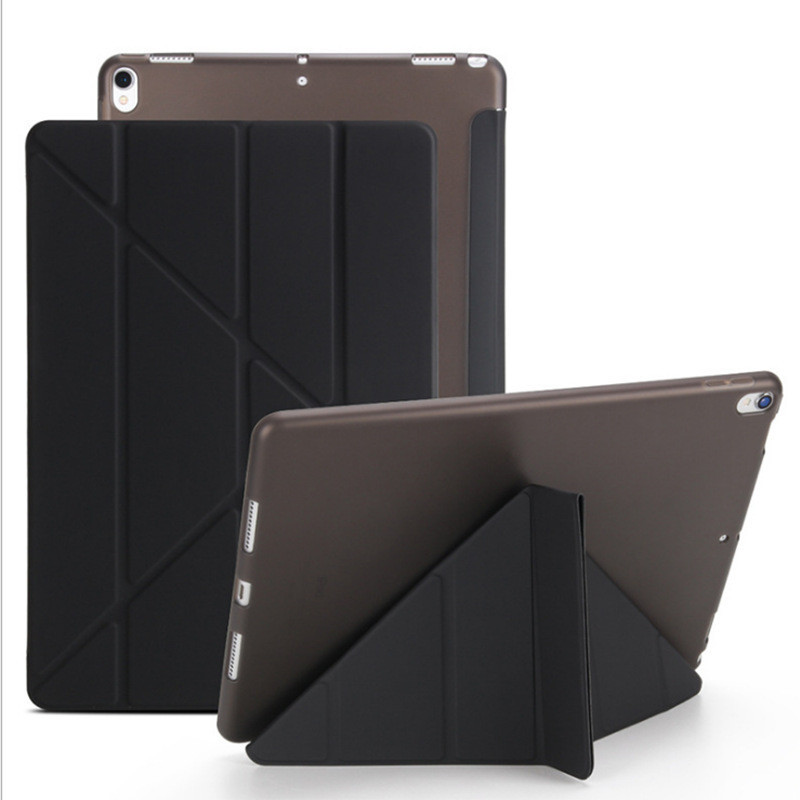 上新2017新款ipad2/3/4/5/mini/air超薄保護皮套迷你摺疊2018支架外殼2021年iPad9代10.