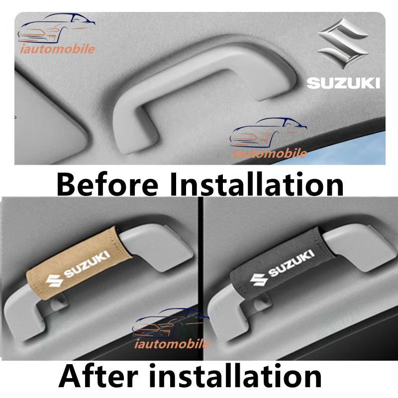 SUZUKI 鈴木汽車把手手套車頂扶手絨毛保護套適用於 Swift Vitara Jimny 配件