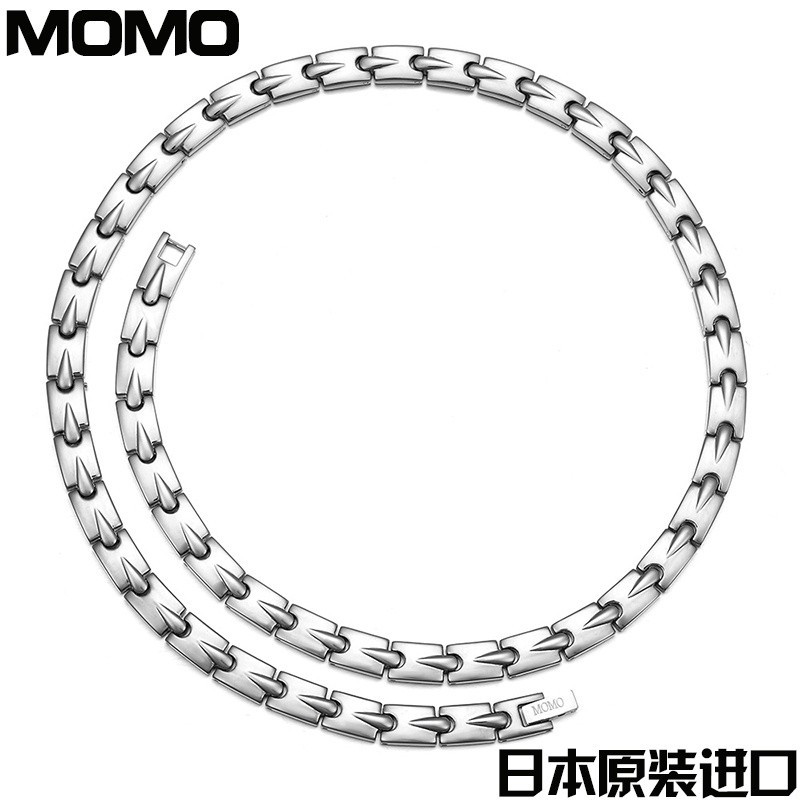 【娜美】【日本進口】日本MOMO純鈦鈦項圈正品保健鈦項鏈磁療頸椎項鏈負離子運動項鏈
