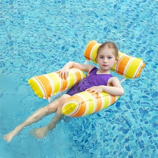 兒童充氣床 浮床 大人泳圈 水上充氣 躺椅加厚網床 女生戲水浮椅腋下圈