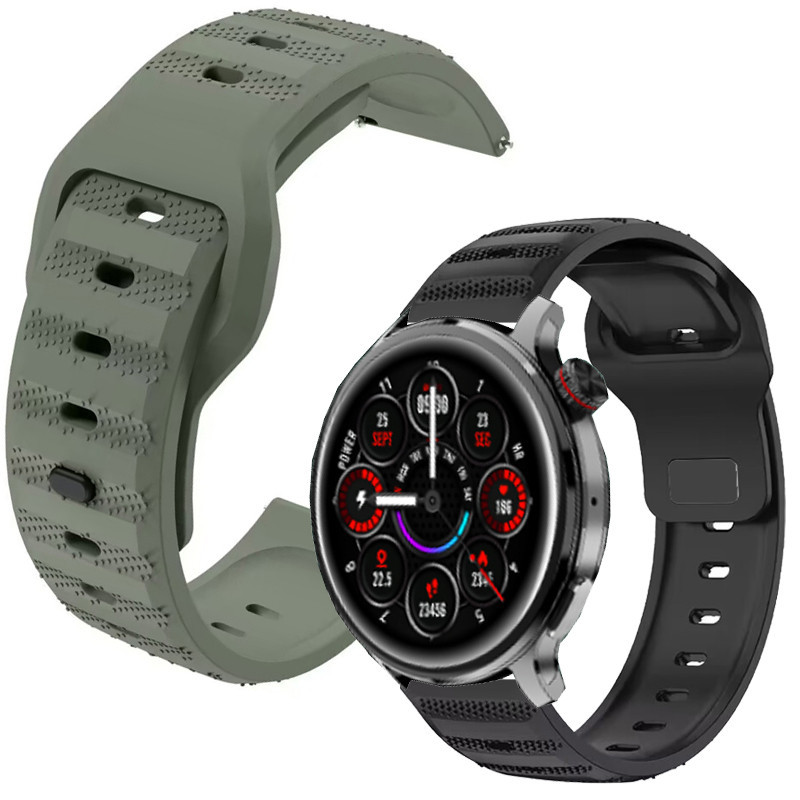 North EDGE GT6 PRO 智能手錶矽膠錶帶適用於 North EDGE GT5 PRO 智能手錶錶帶軟腕帶運