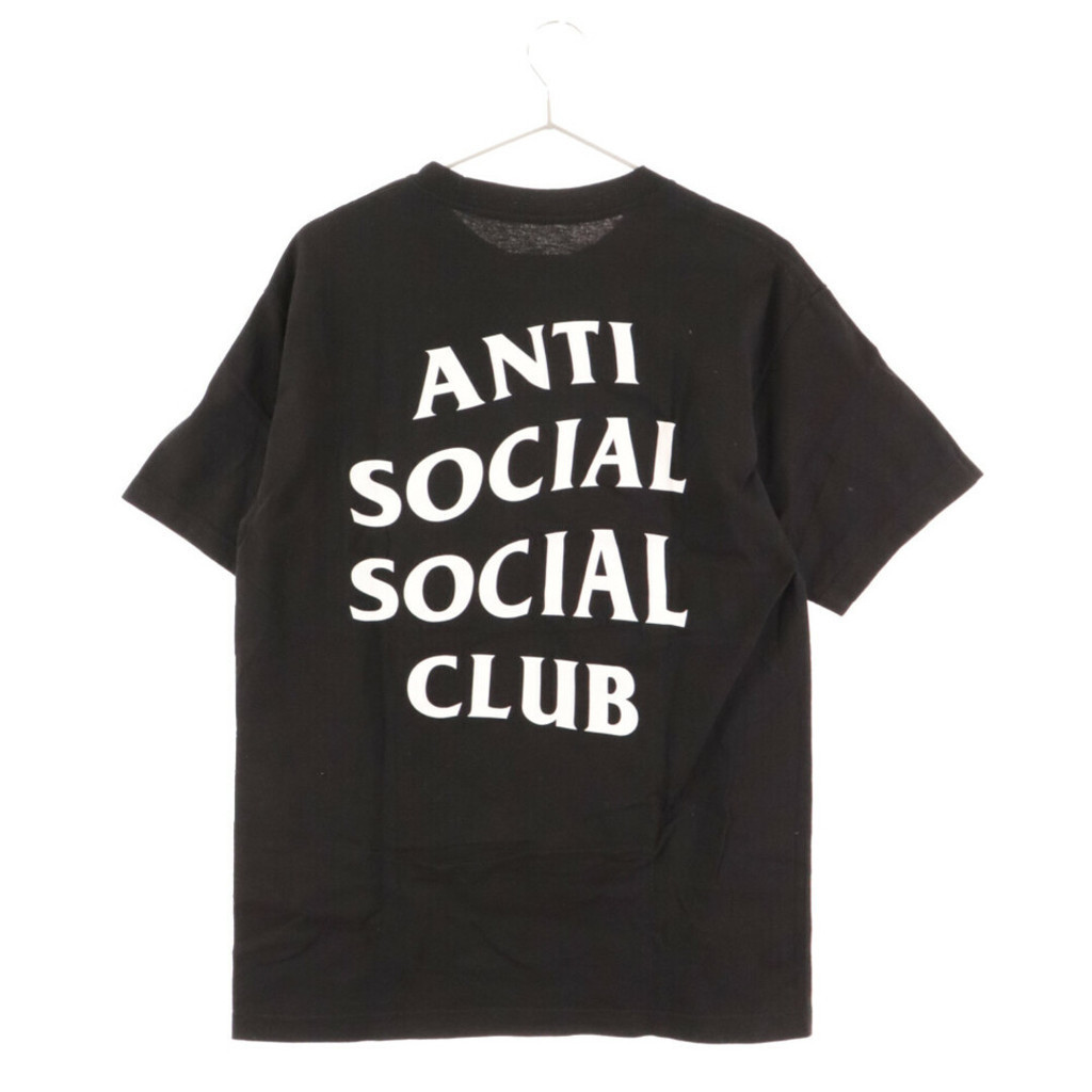 ANTI SOCIAL SOCIAL CLUB Rab Clu nT恤 襯衫圓領 黑色 徽標打印 短袖 日本直送 二手